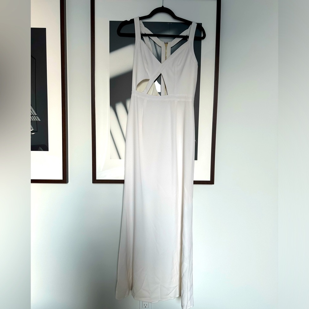 NBD NAVEN Trax Maxi Dress in White